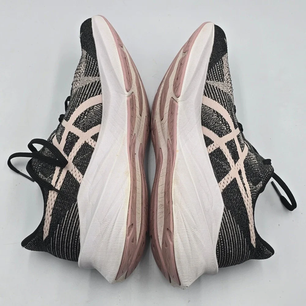 ASICS Novablast 3 Mens 10 Running Shoes Black Cream 1012B776 FF Blast+ Trainers